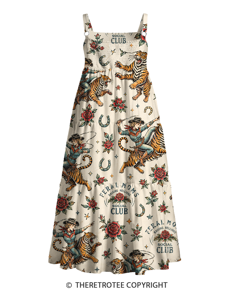 TheRetroTee ——  Vintage Straps Maxi Dress