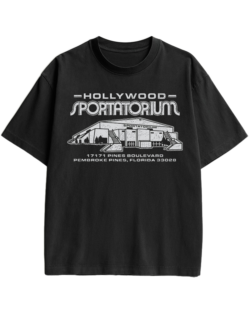 TheRetroTee Hollywood Sportatorium 1910s Cotton T-Shirt