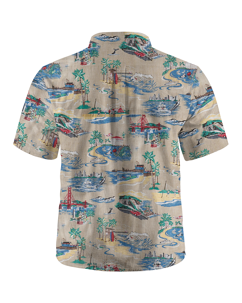 TheRetroTee Golden Coast Hawaiian Shirt