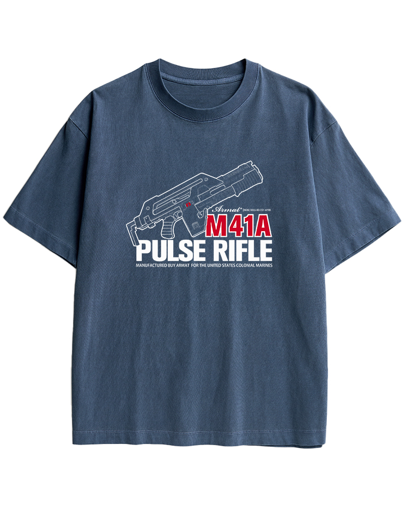 TheRetroTee M41A Pulse Rifle 1980s Cotton T-Shirt