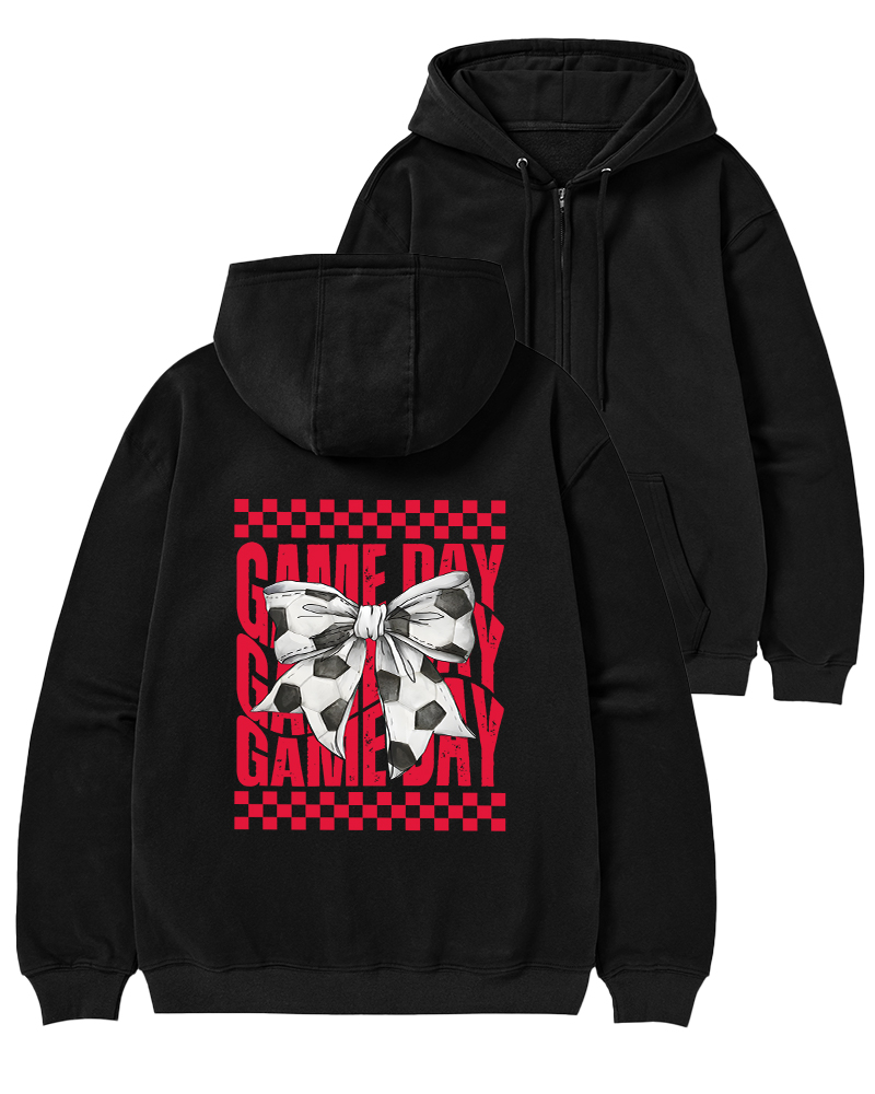 TheRetroHoodie 90s Cheerleader Game Day Zip-Up Hoodie