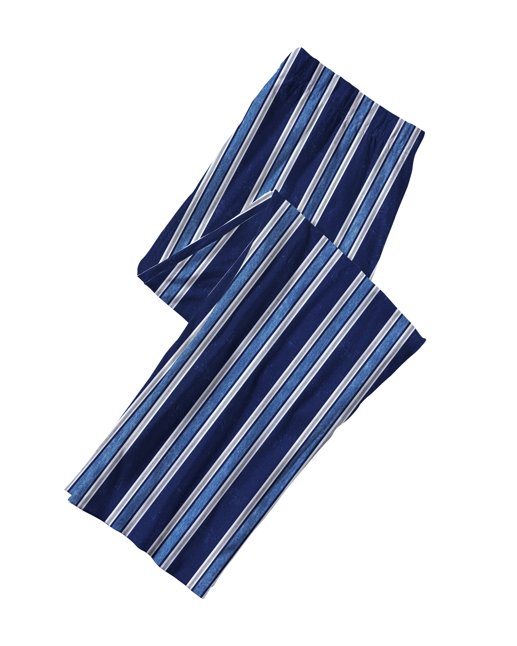 TheRetroTee Navy Faded Vertical Stripe Vintage Pajama Set