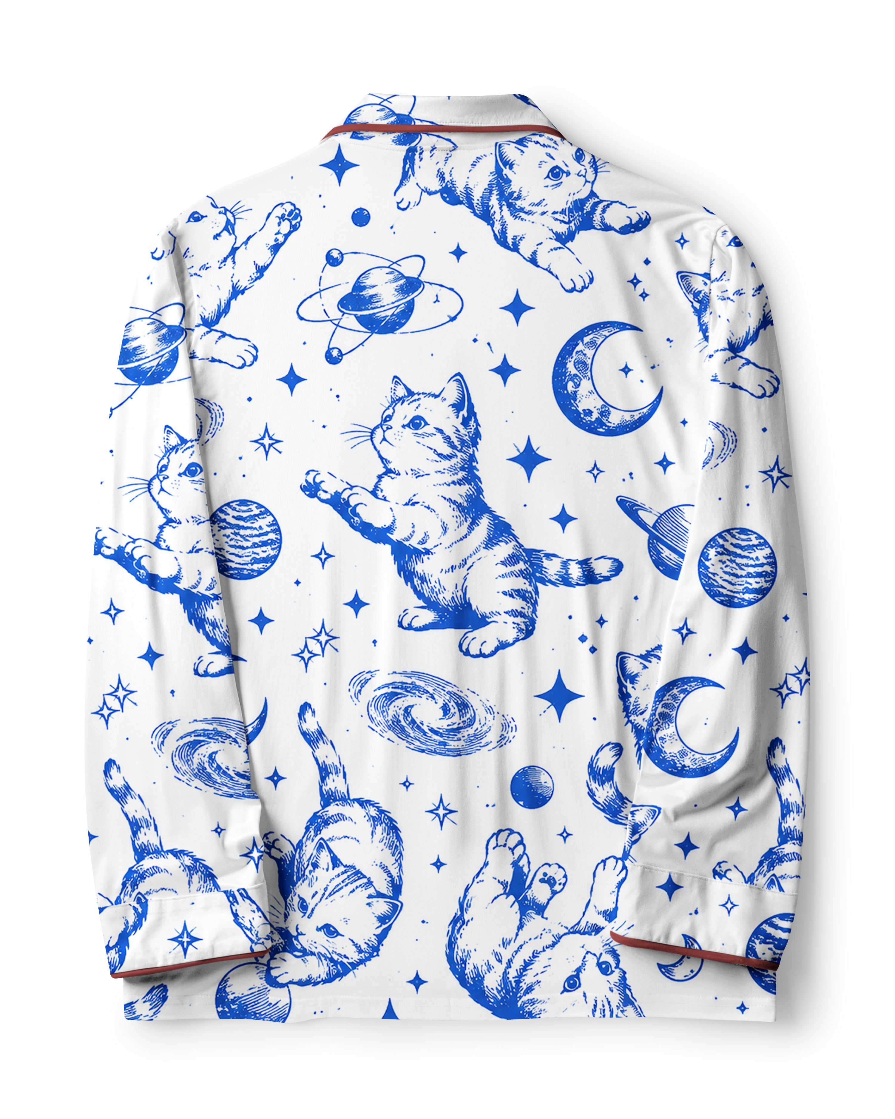 TheRetroTee space kitties Vintage set Pajama Se