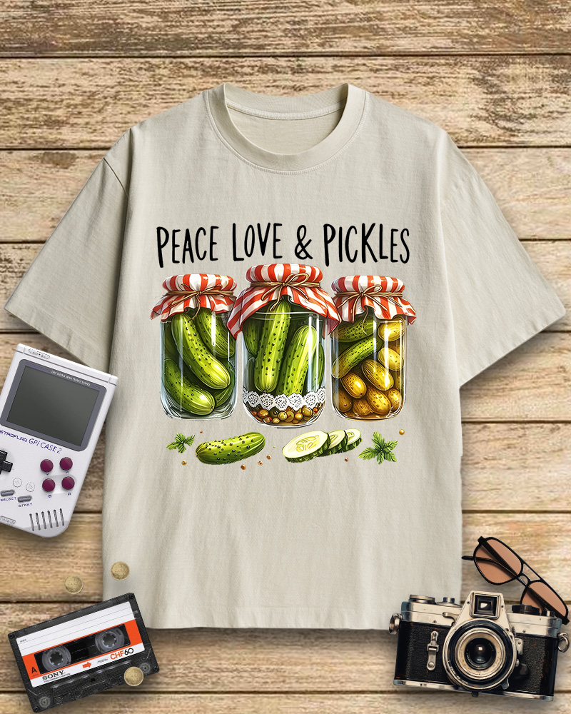 TheRetroTee Dill Pickle 1970s Cotton T-Shirt