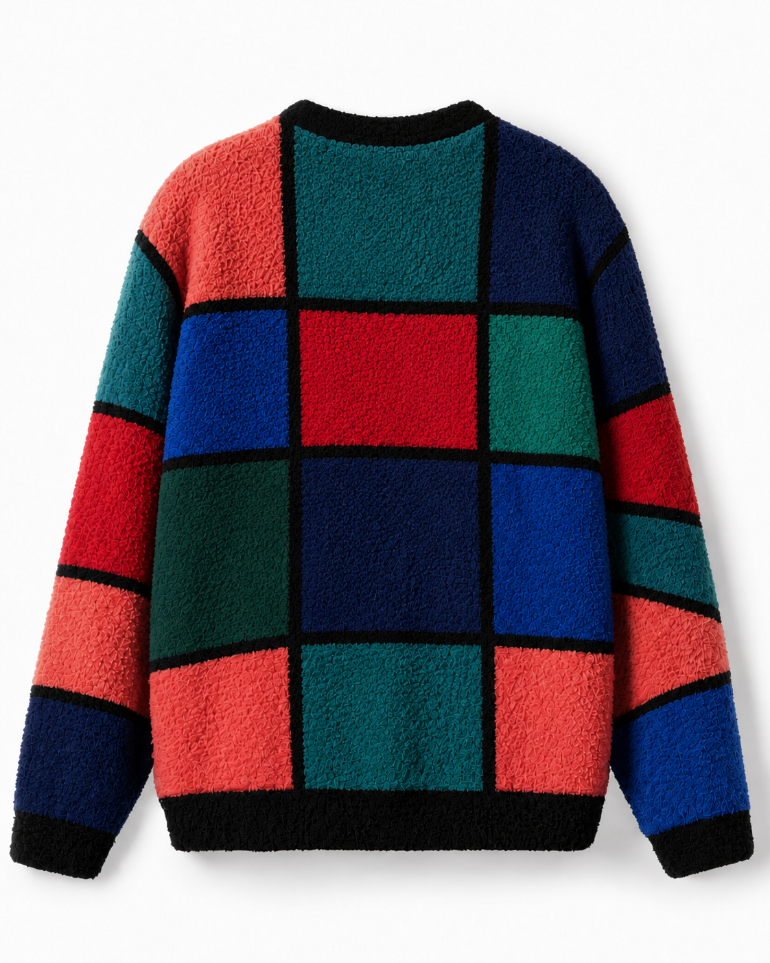 TheRetroTee Vintage 1980s Color Block Sweater