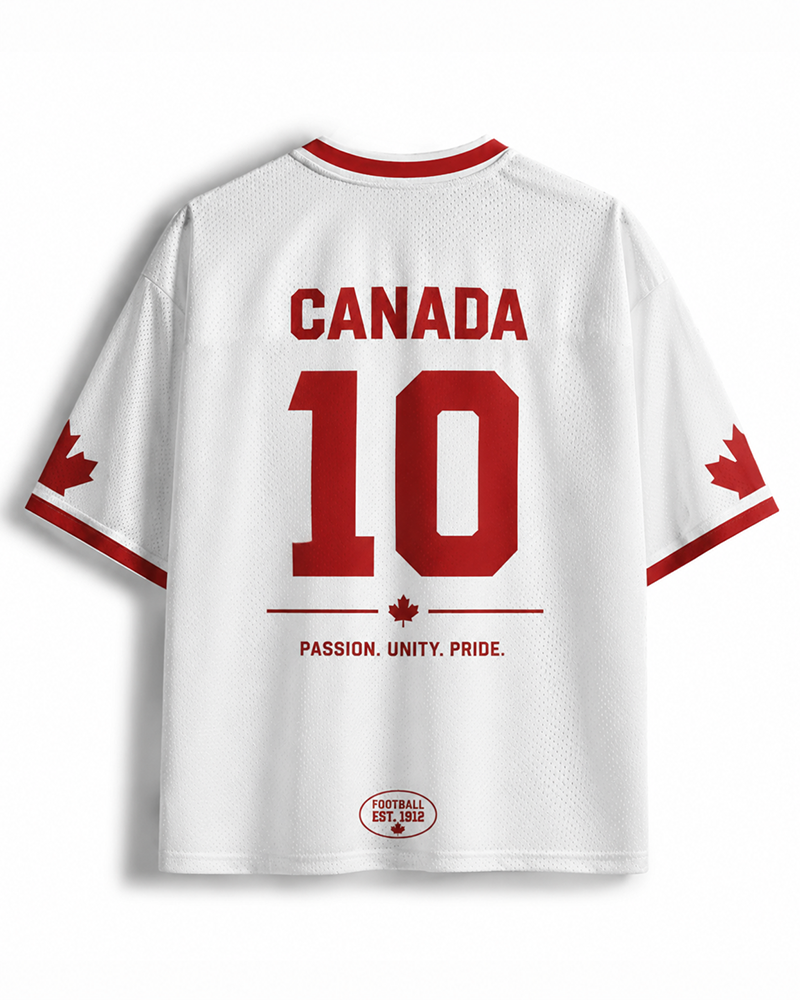 TheRetroTee Canada #10 Retro Soccer Northern Mesh Jersey