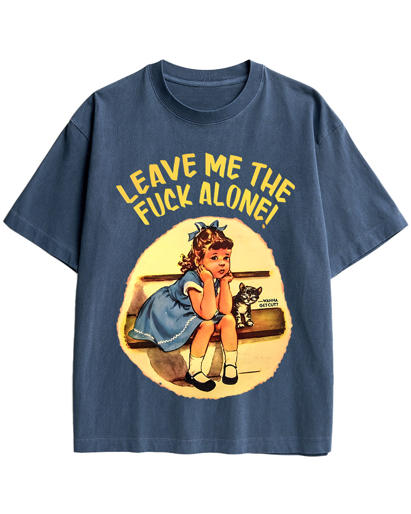 TheRetroTee Everyone Sucks Except My Caт Funny Pin-Up Cotton T-Shirt