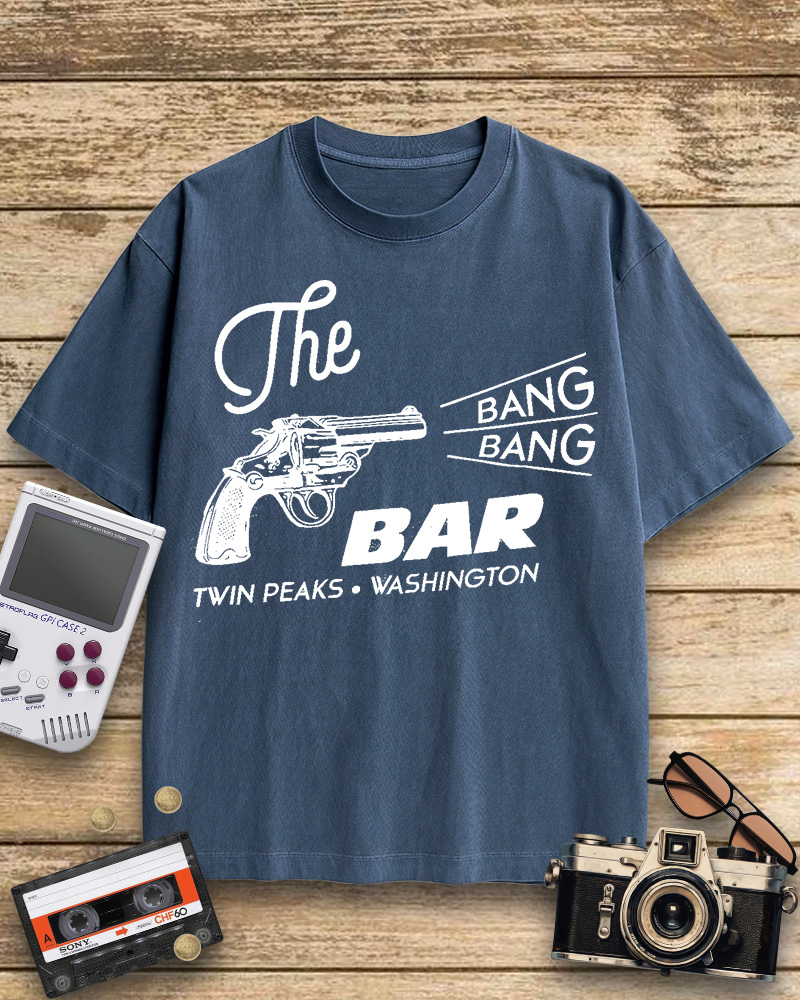 TheRetroTee Bang Bang Bar 1990s Cotton T-Shirt