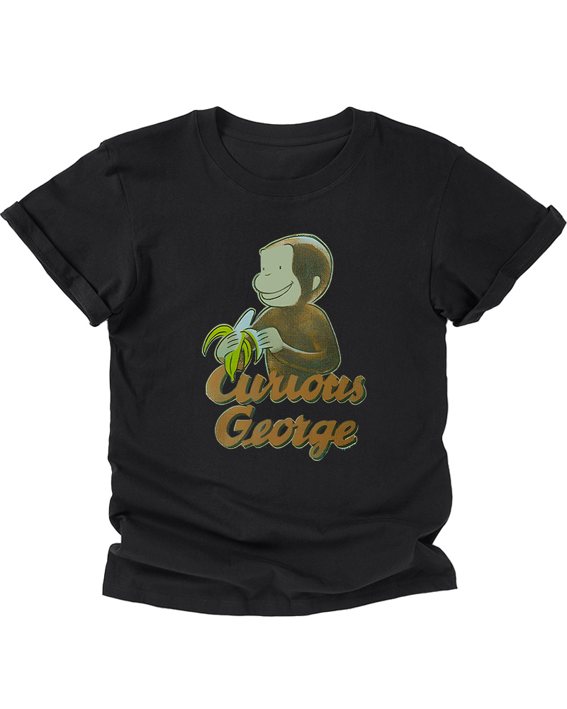 TheRetroTee Curious George Banana 1940s Kids T-Shirt