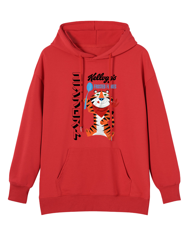 TheRetroTee Frosted Flakes Tony the Tiger Ringer Cotton Hoodie