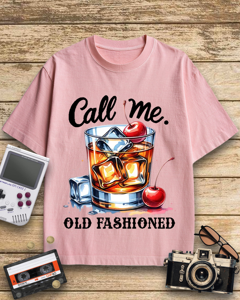 TheRetroTee Call Me Old Fashioned 1960s Cotton T-Shirt