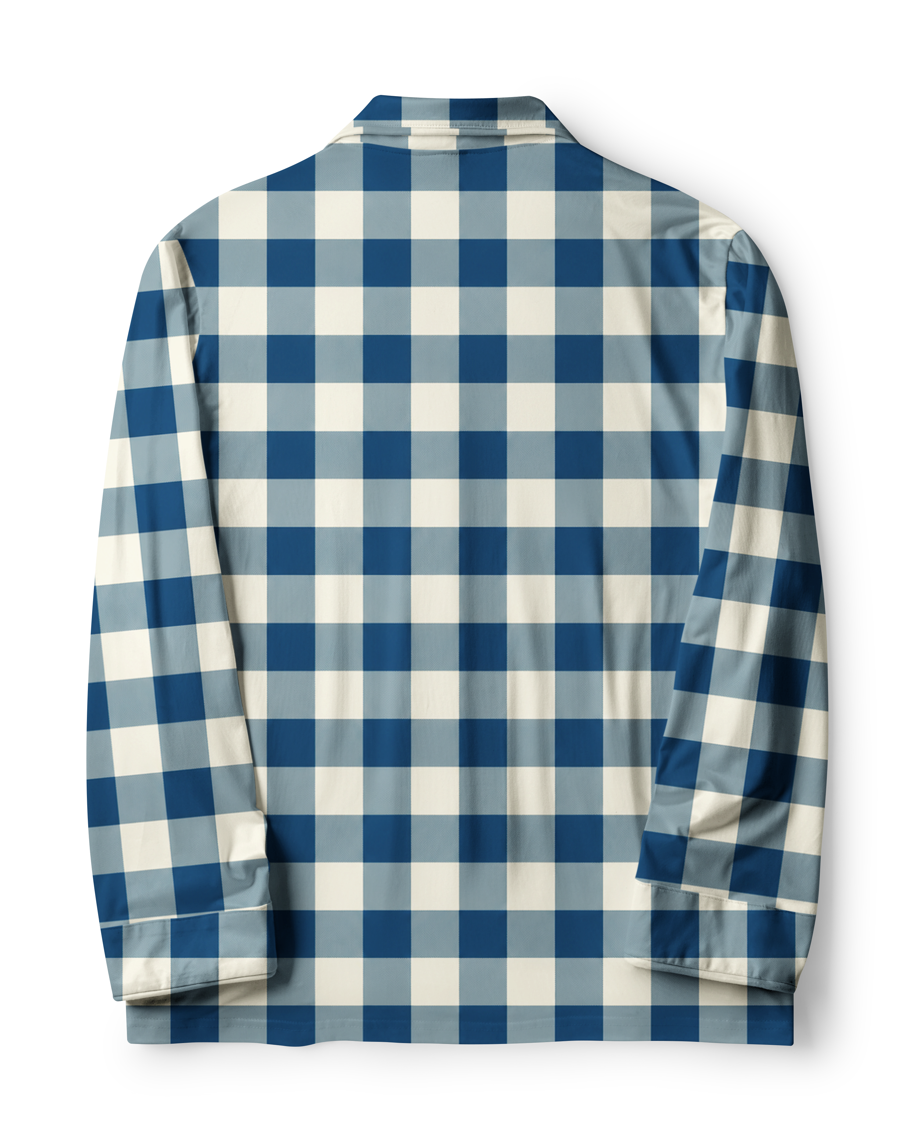 TheRetroTee Denim Vichy Plaid Vintage Pajama Set