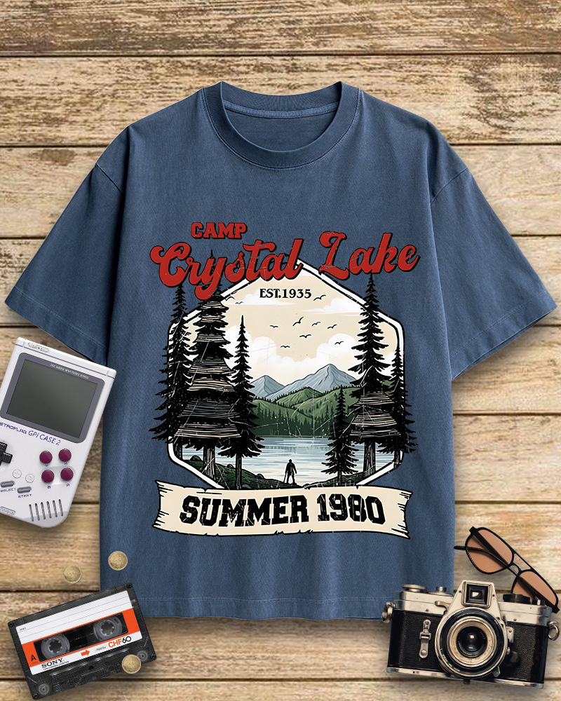 TheRetroTee Friday the 13th Jason Voorhees 1980s Cotton T-Shirt