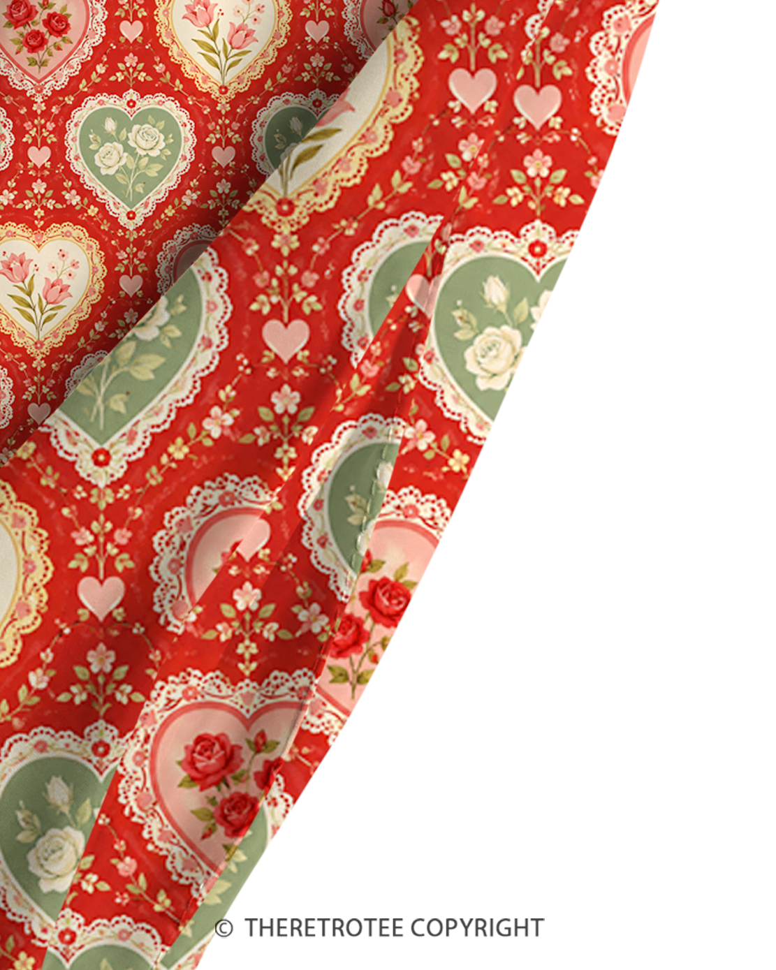 TheRetroTee Sweetheart Garden Patchwork 1950s Strappy Maxi Dress