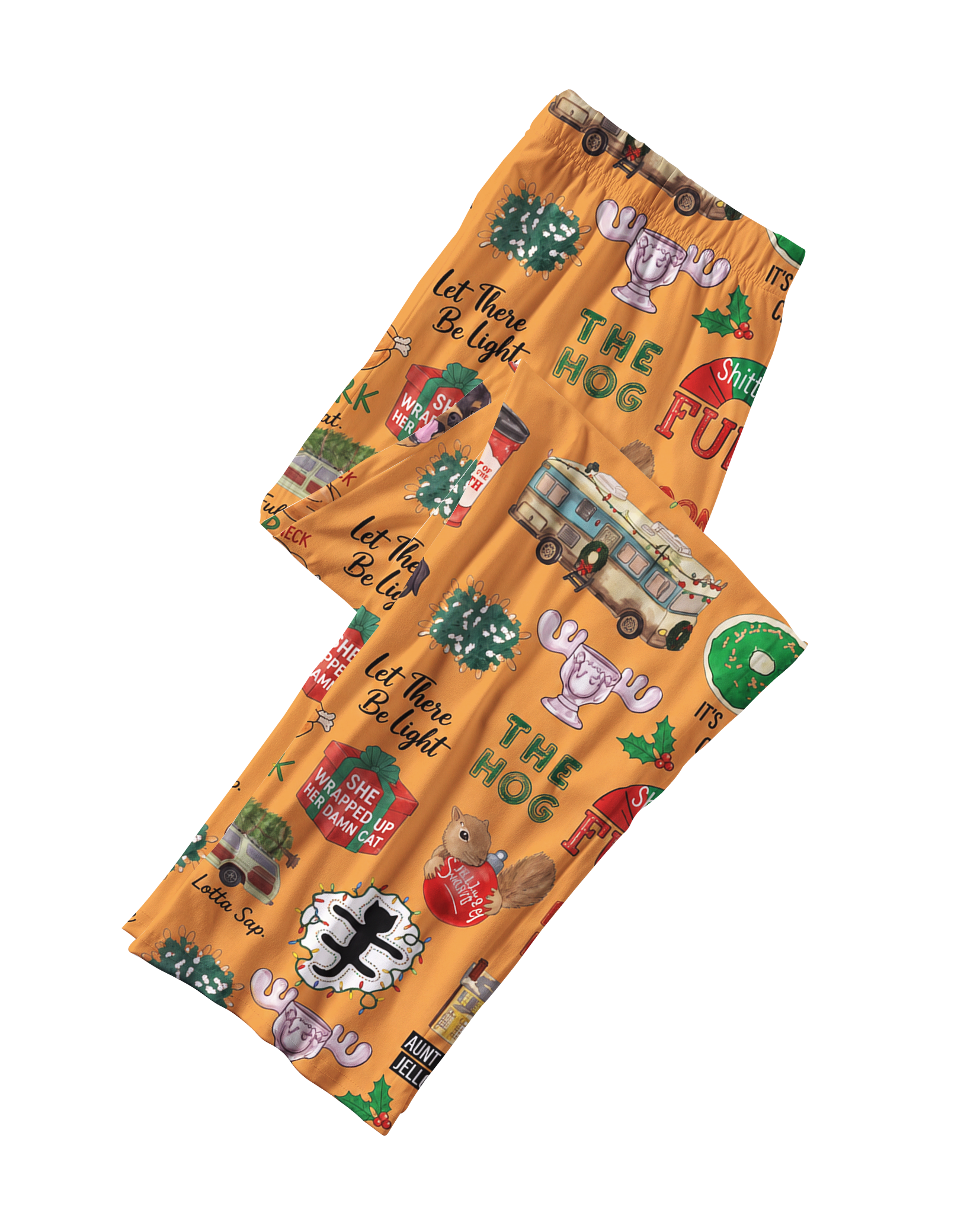 TheRetroTee Xmas Comedy Pop Art Vintage Pajama Set