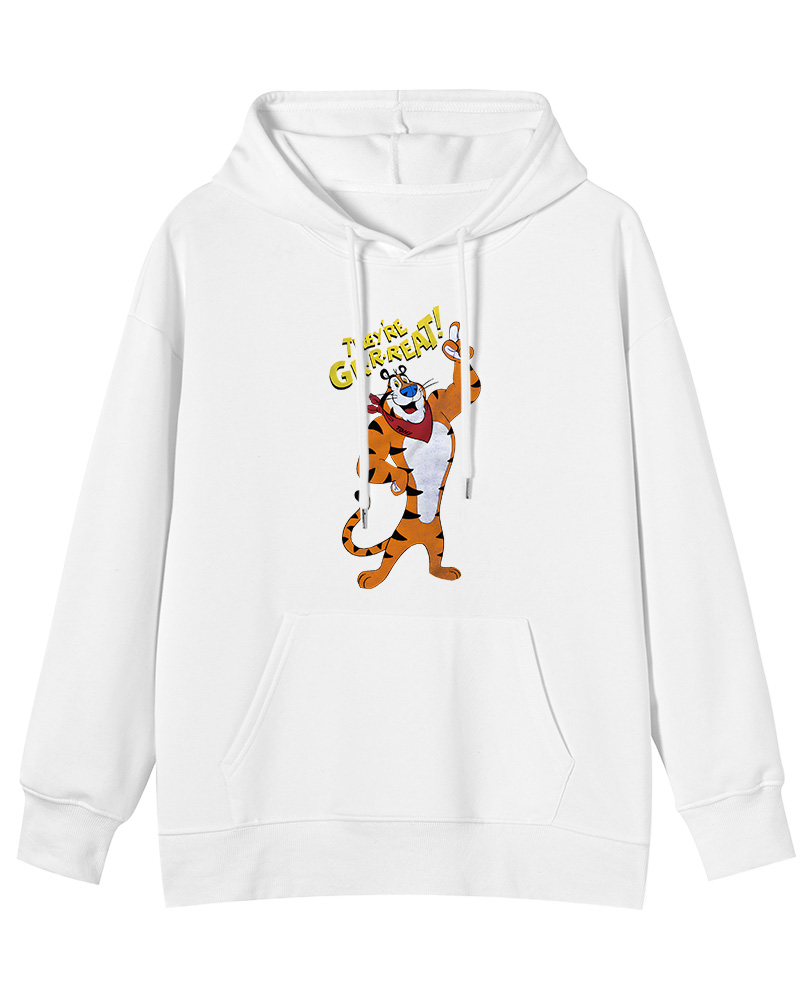 TheRetroTee Frosted Flakes Tony The Tiger 1970s Cotton Hoodie