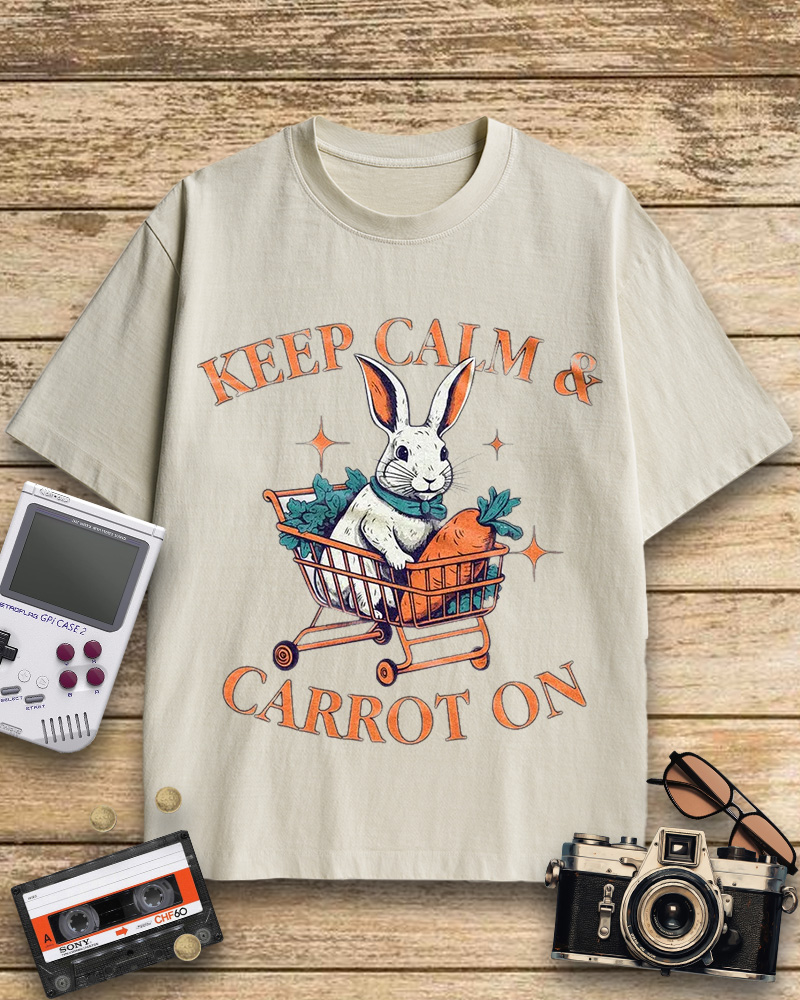 TheRetroTee Funny Rabbit Cotton T-Shirt