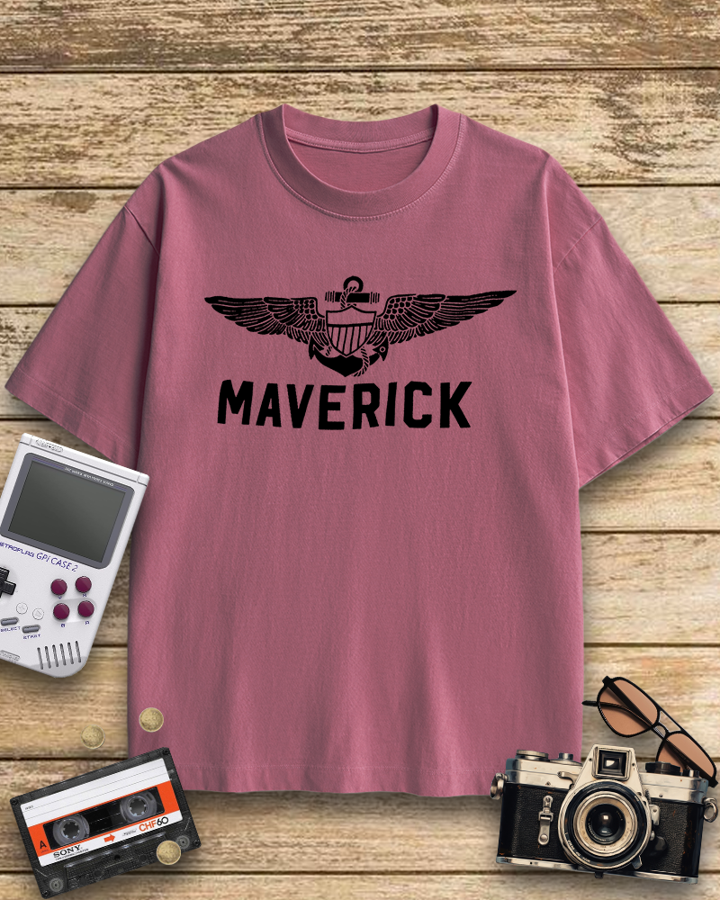 TheRetroTee Maverick. Pilot. Rebel. Legend 1980s T-Shirt