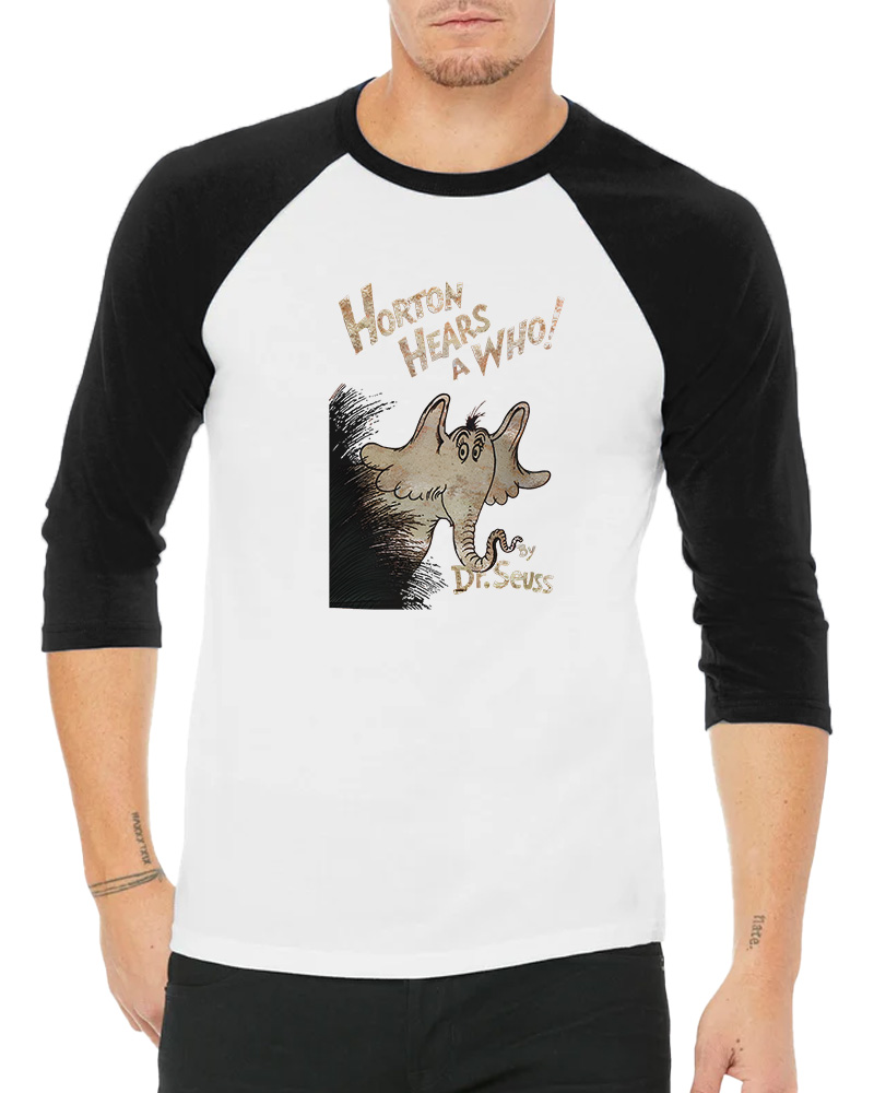 TheRetroTee Elephant and Adventure Long Sleeve Raglan T-Shirt