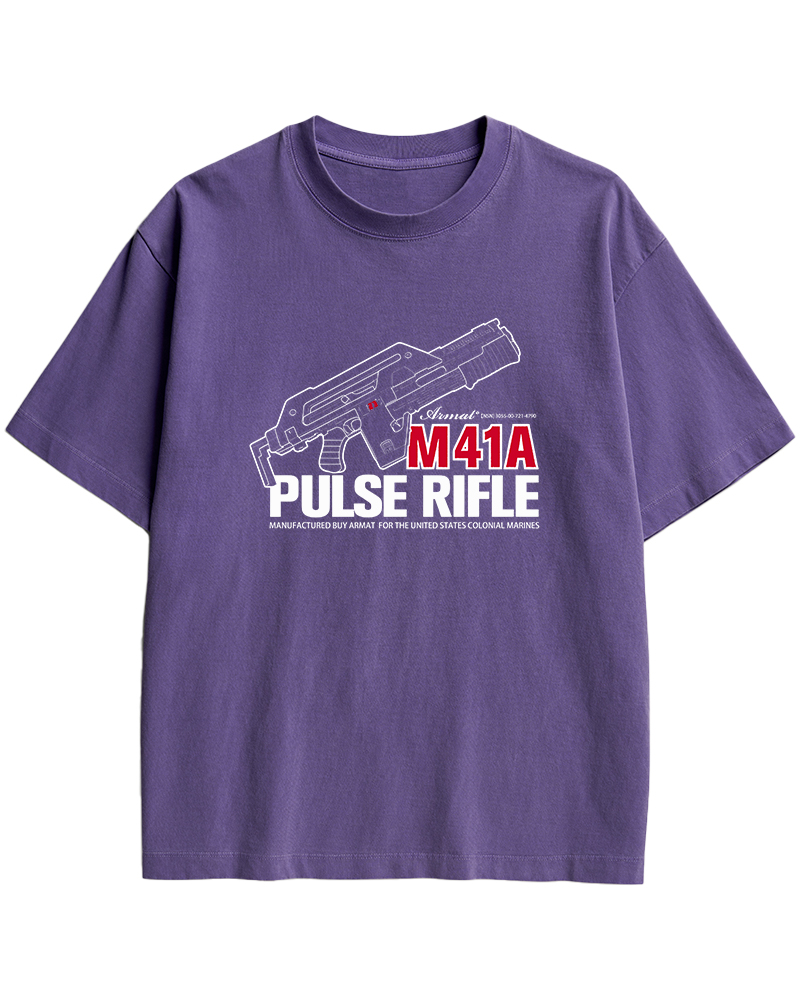 TheRetroTee M41A Pulse Rifle 1980s Cotton T-Shirt