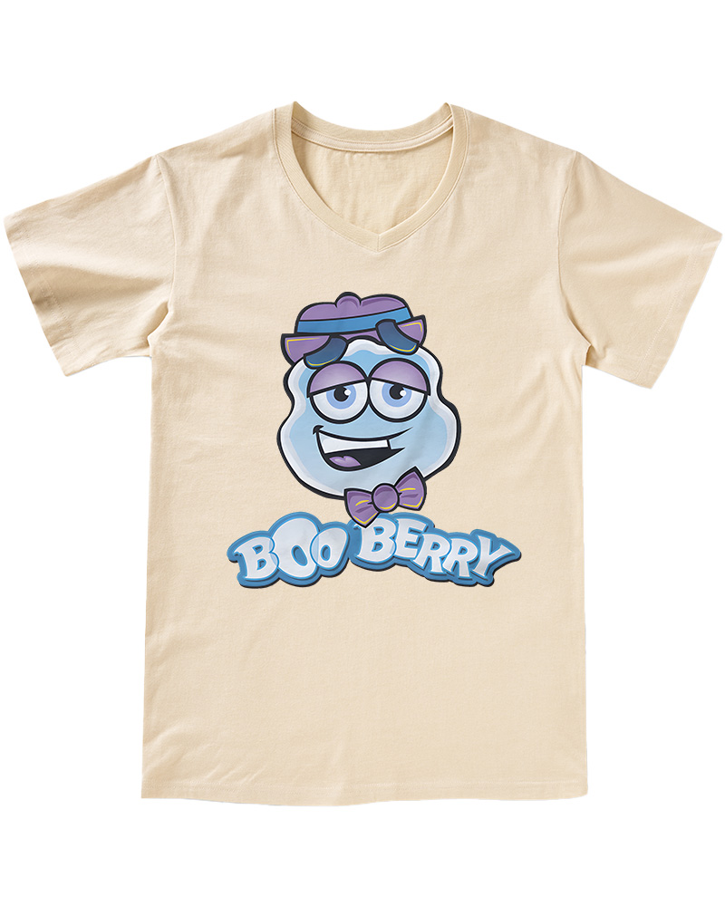 TheRetroTee Boo Berry 1960s V-neck T-Shirt