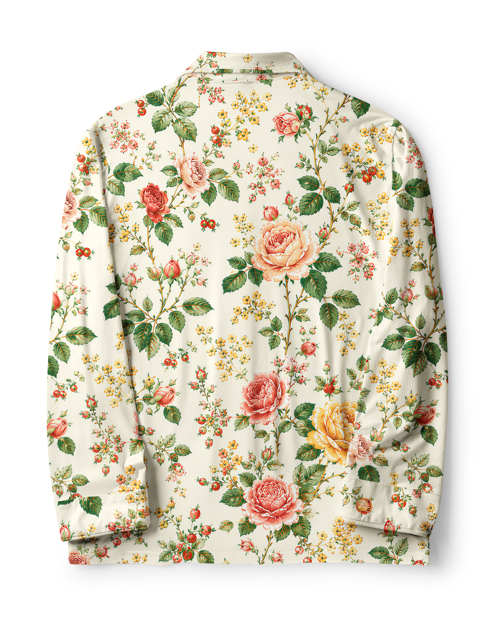 TheRetroTee Victorian Rose Garden Vintage Pajama Set