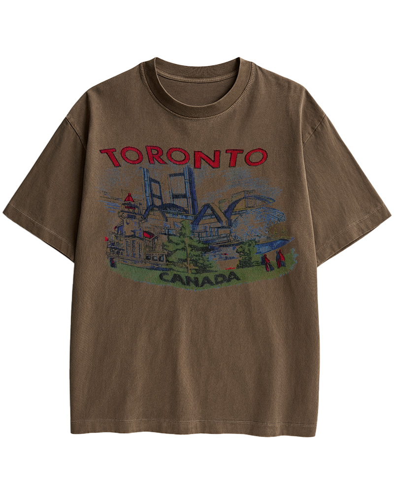TheRetroTee 1960s Toronto souvenir Cotton T-Shirt