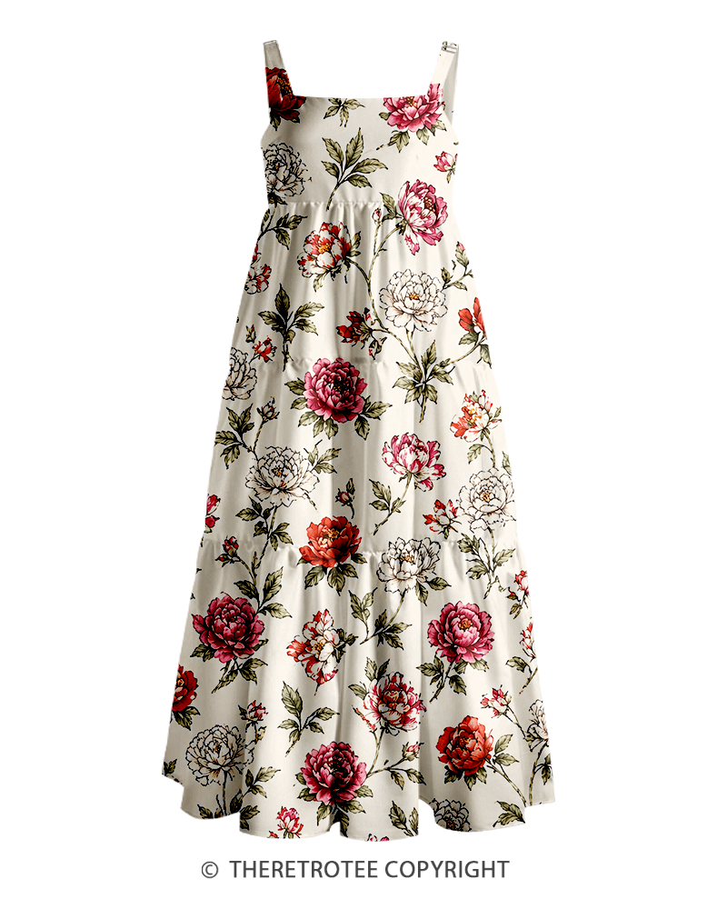 TheRetroTee ——  Vintage Straps Maxi Dress