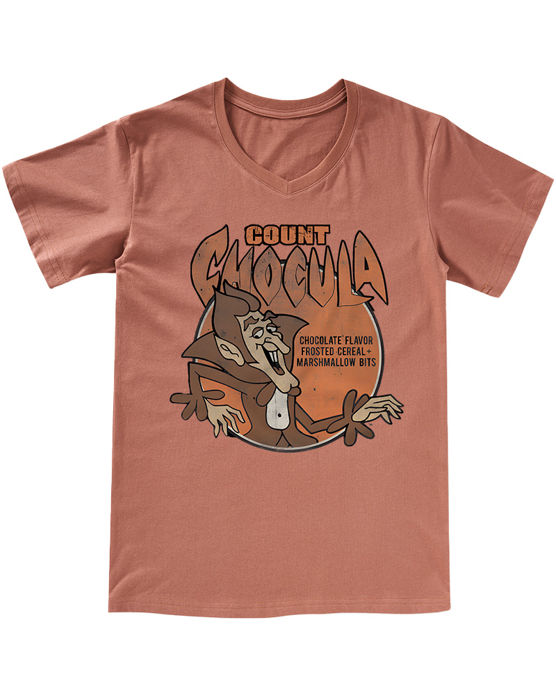 TheRetroTee Count Chocula 1980s V-neck T-Shirt