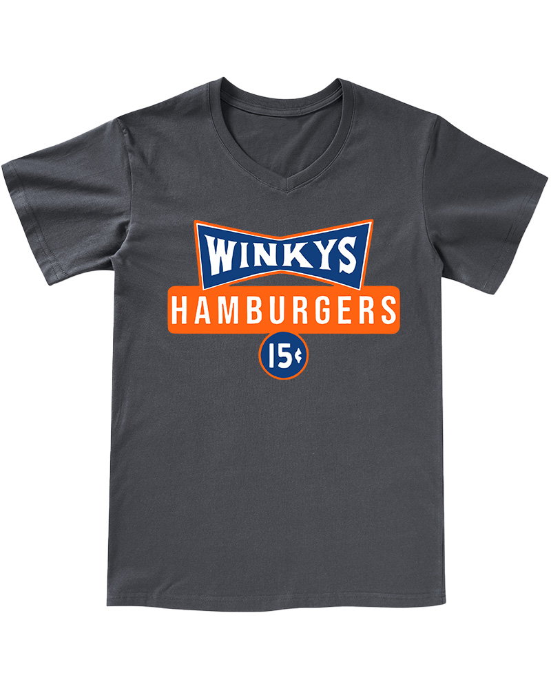 TheRetroTee Winky's 15-cent 1970s V-neck T-Shirt