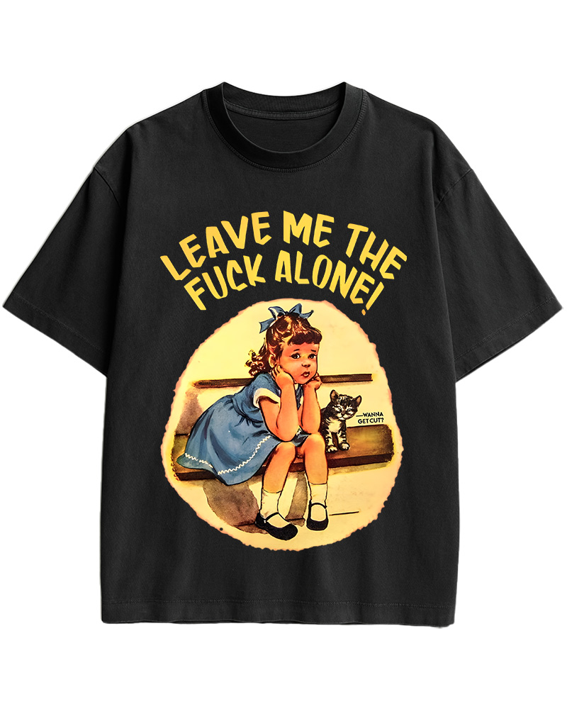 TheRetroTee Everyone Sucks Except My Caт Funny Pin-Up Cotton T-Shirt