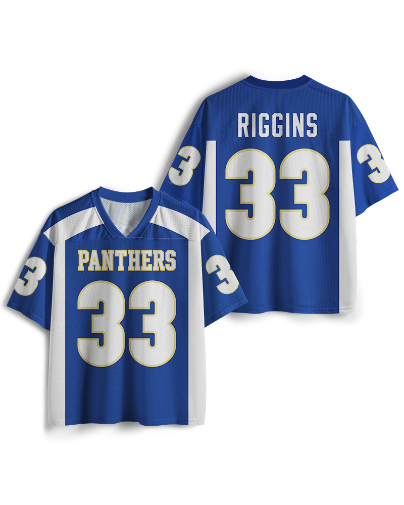 TheRetroTee Small Town #33 Football Mesh Jersey