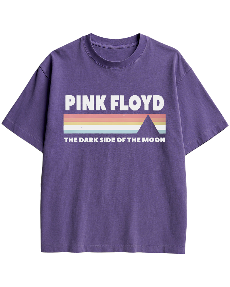 TheRetroTee Pink Floyd Dark Side of the Moon 1970s Cotton T-Shirt