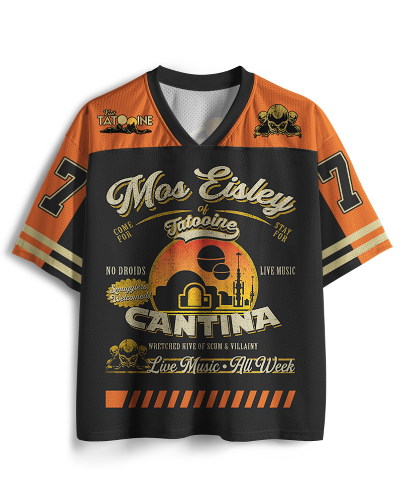 TheRetroTee Desert Outpost Cantina 1980s Mesh Jersey