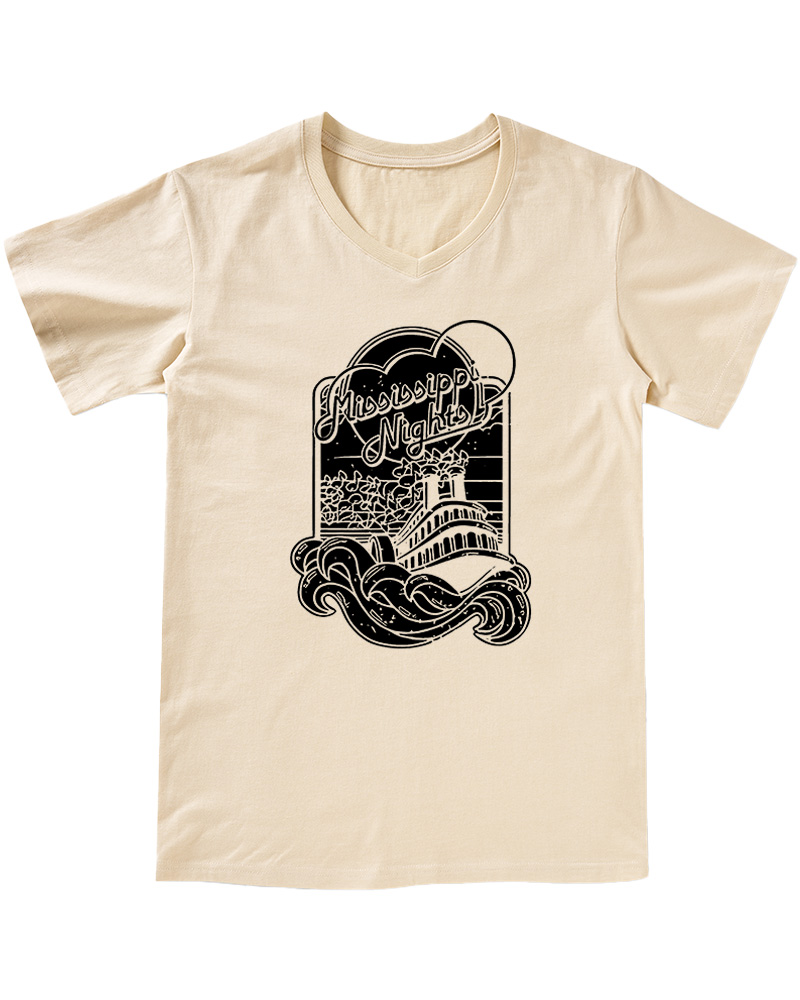 TheRetroTee Mississippi Nights St. Louis 1970s V-neck T-Shirt