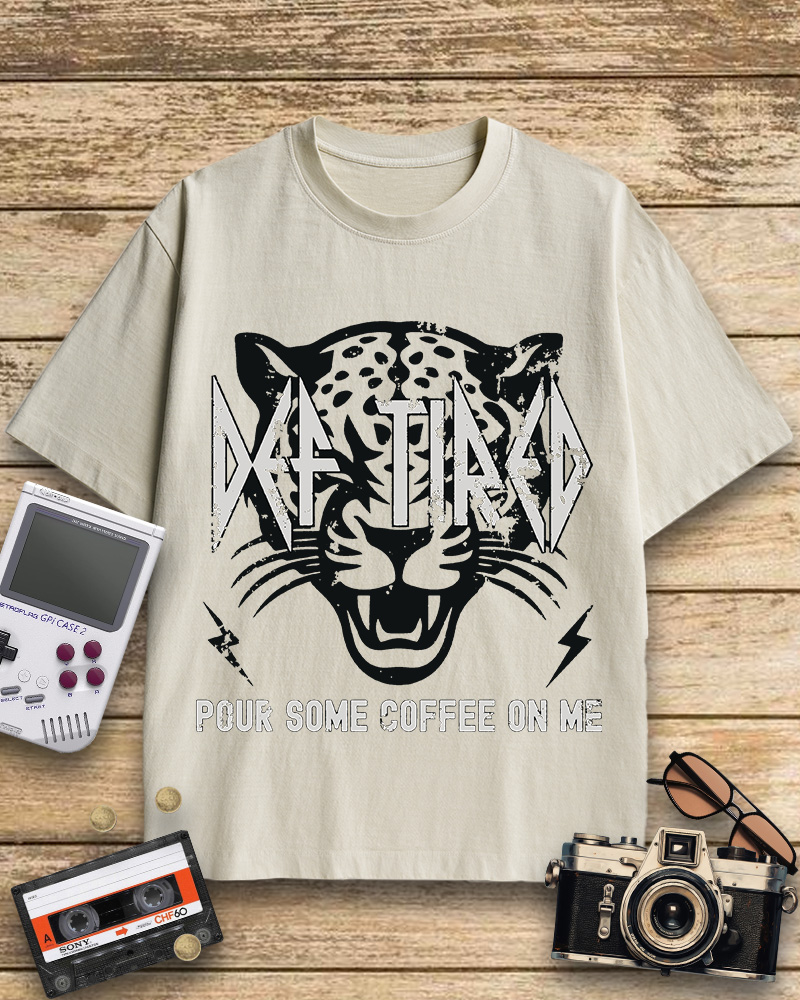 TheRetroTee Pour Some Coffee On Me 1980s Cotton T-Shirt