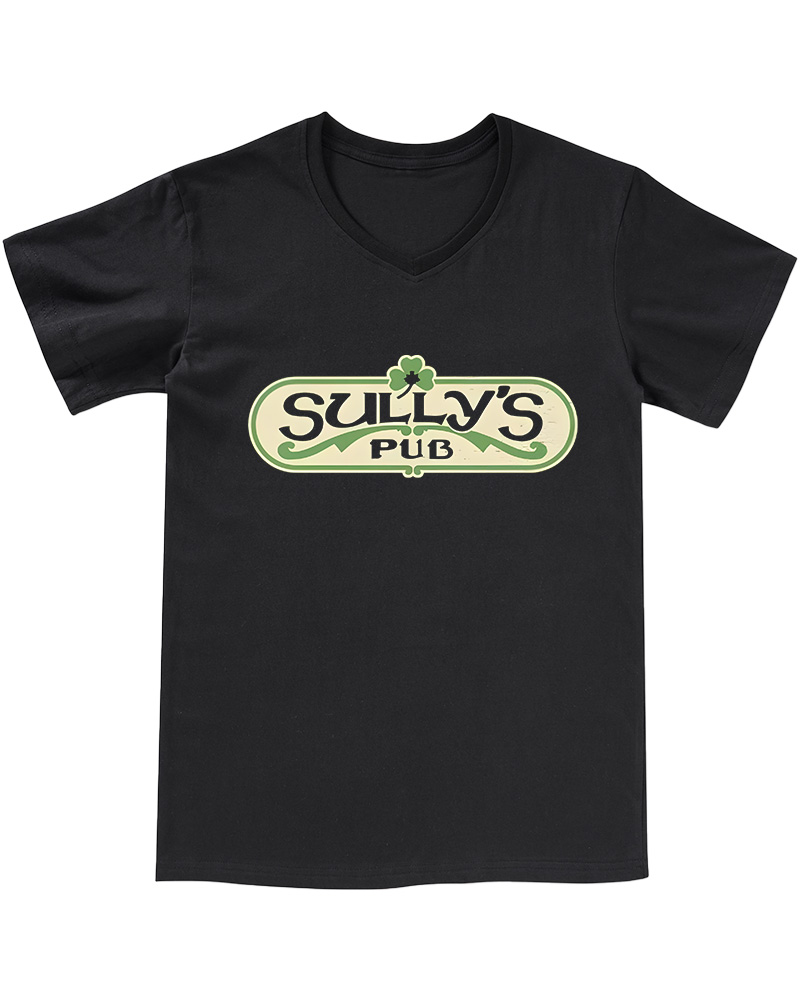 TheRetroTee Bar and Pub Culture Place 1970s V-neck T-Shirt