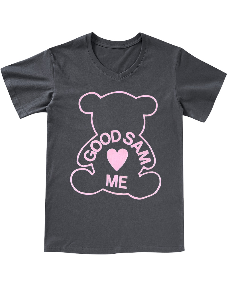 TheRetroTee 90s Sam Loves Me 1970s V-neck T-Shirt