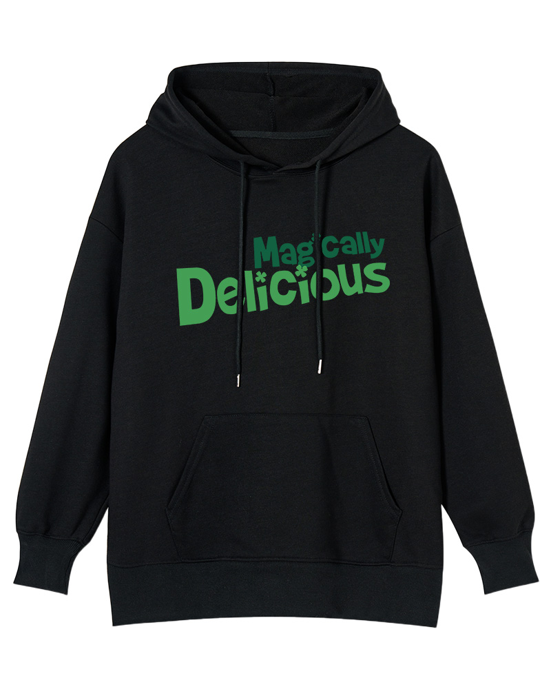 TheRetroTee Magically Delicious Juniors 1970s Cotton Hoodie