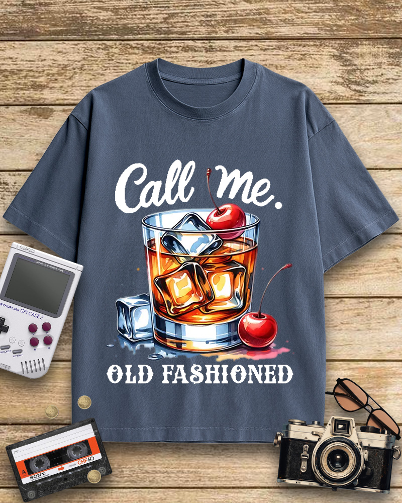 TheRetroTee Call Me Old Fashioned 1960s Cotton T-Shirt