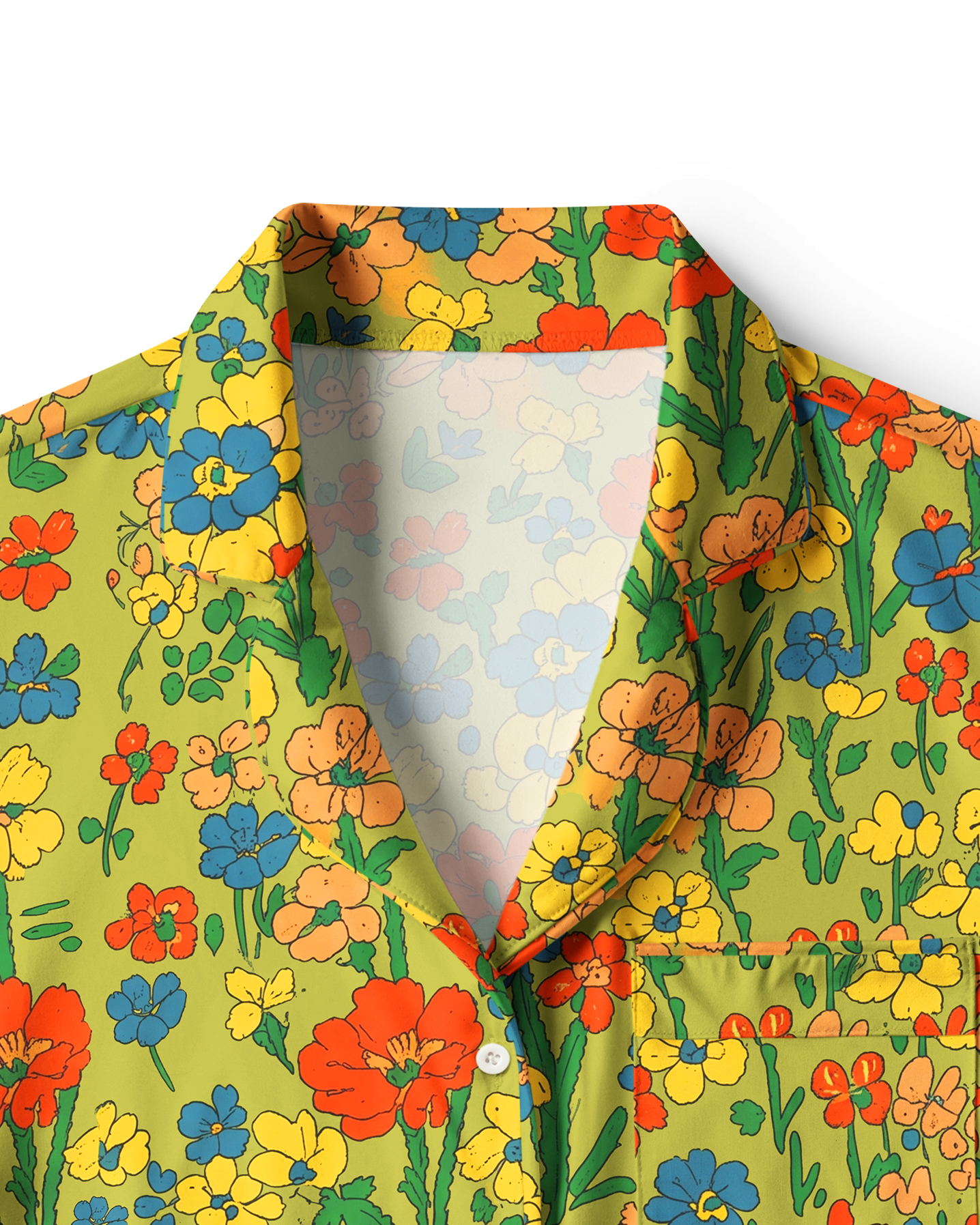 TheRetroTee Bold Pop Wildflower Vintage Pajama Set