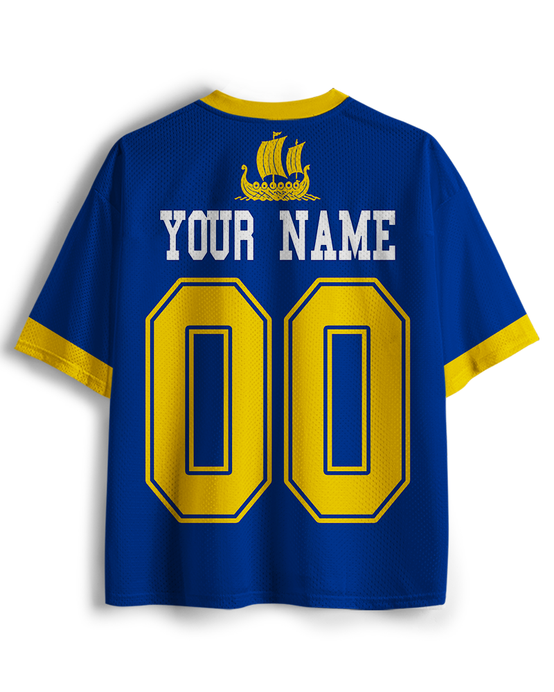 TheRetroTee Custom Sweden Soccer Mesh Jersey
