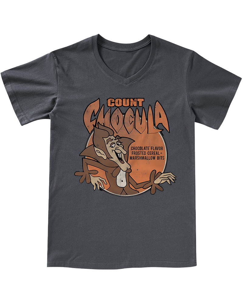 TheRetroTee Count Chocula 1980s V-neck T-Shirt