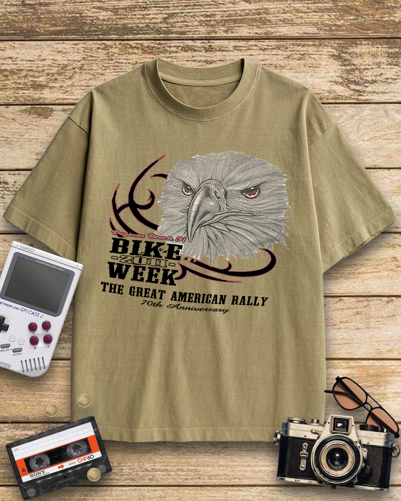 TheRetroTee Vintage Punk Motorcycle Biker Nostalgic T-Shirt