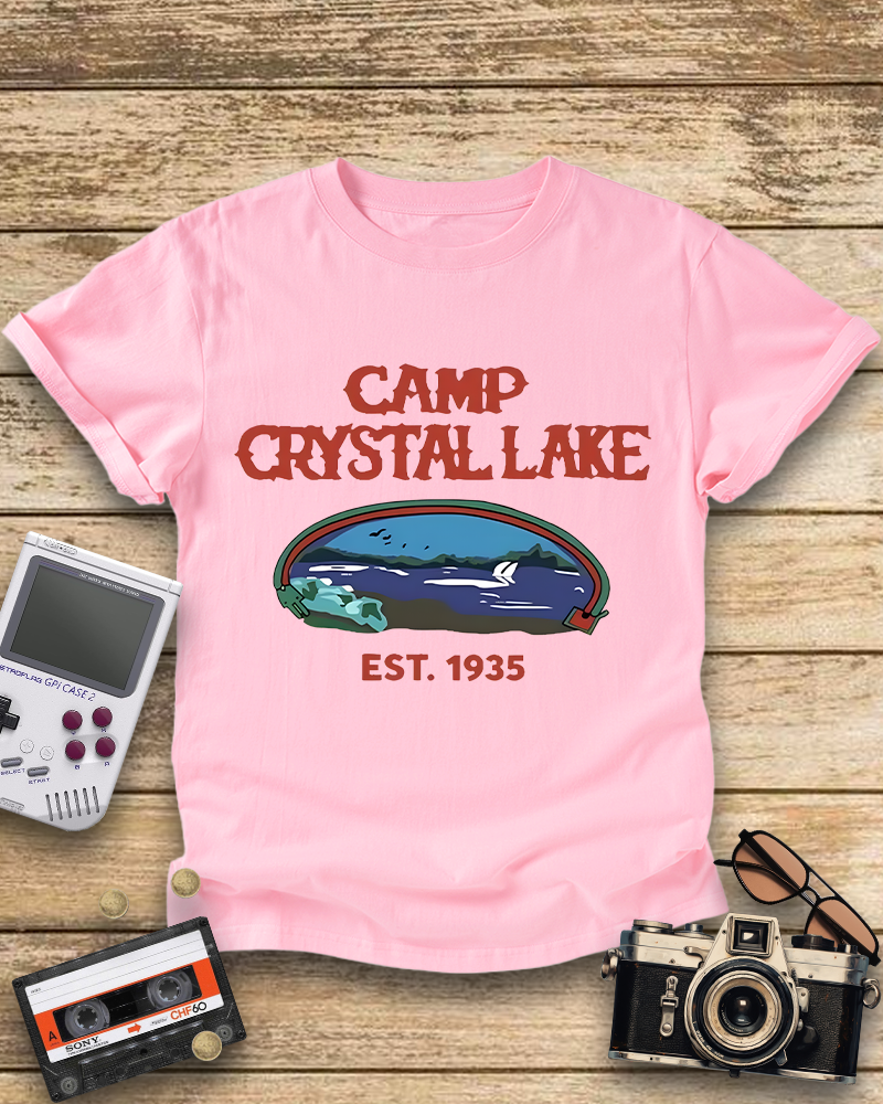 TheRetroTee Friday the 13th Jason Voorhees Horror 1985 Raglan Baseball T-Shirt