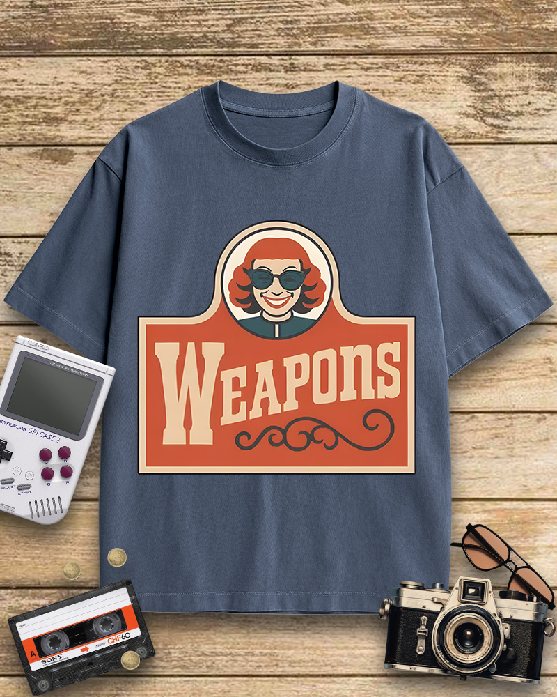 TheRetroTee Weapons Zach Cregger Wendy's 1960s Cotton T-Shirt