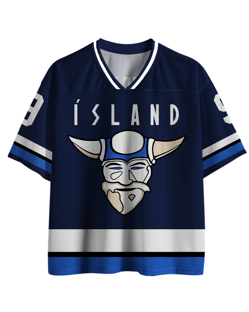 TheRetroTee 1970s Movie-Inspired Island Hockey #9 Mesh Jersey