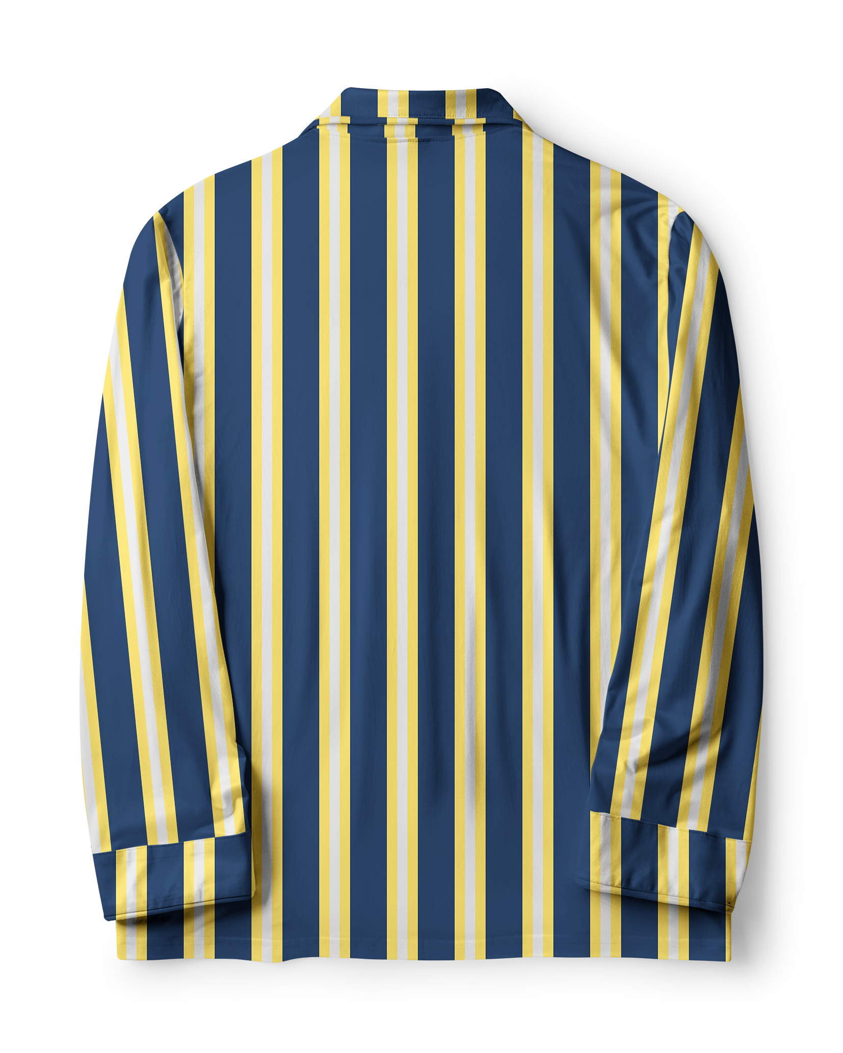 TheRetroTee Navy Golden Cream Stripe Vintage Pajama Set