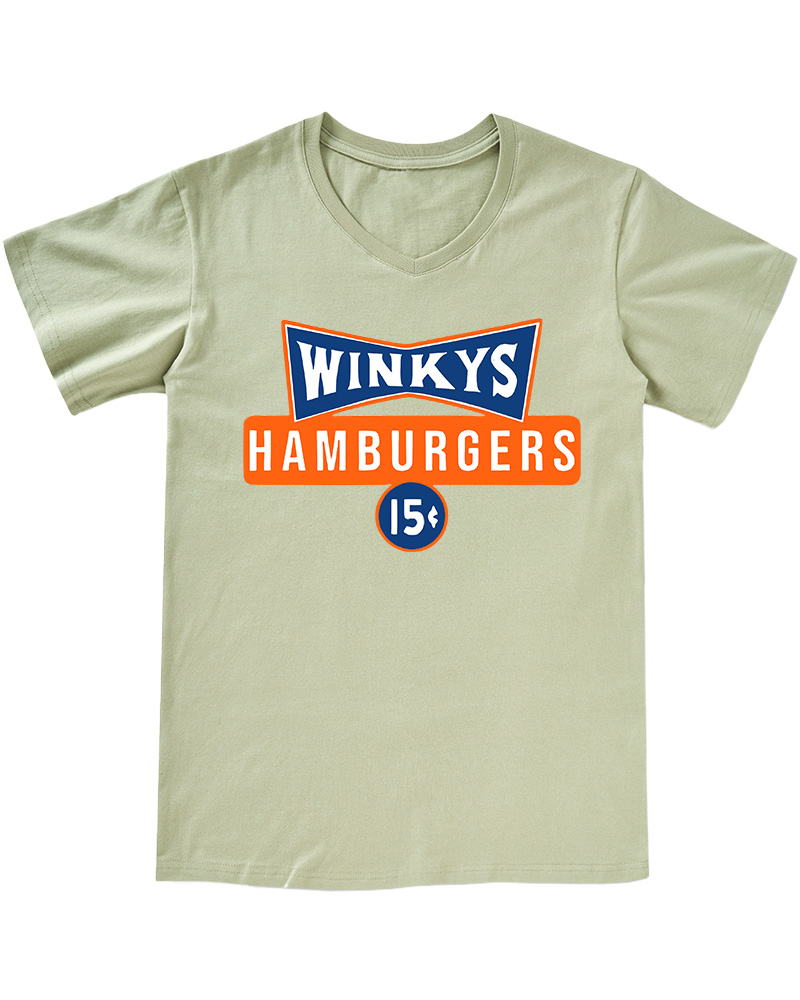 TheRetroTee Winky's 15-cent 1970s V-neck T-Shirt