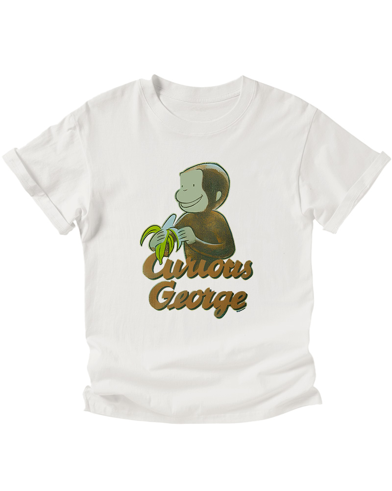TheRetroTee Curious George Banana 1940s Kids T-Shirt